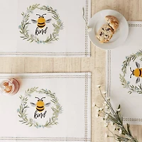 DII® Bee Kind Reversible Embellished Placemats, 6ct. 