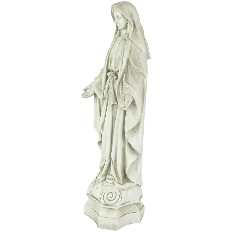 28.25" Religious Standing Virgin Mary Outdoor Garden Statue