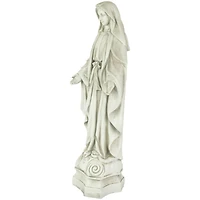 28.25" Religious Standing Virgin Mary Outdoor Garden Statue