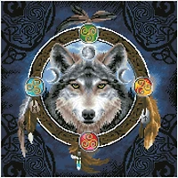 Diamond Dotz® Celtic Wolf Guide Diamond Painting Kit