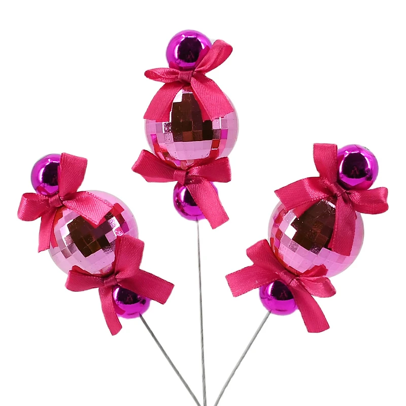 11.75" Pink Disco Ball Pick by Ashland®