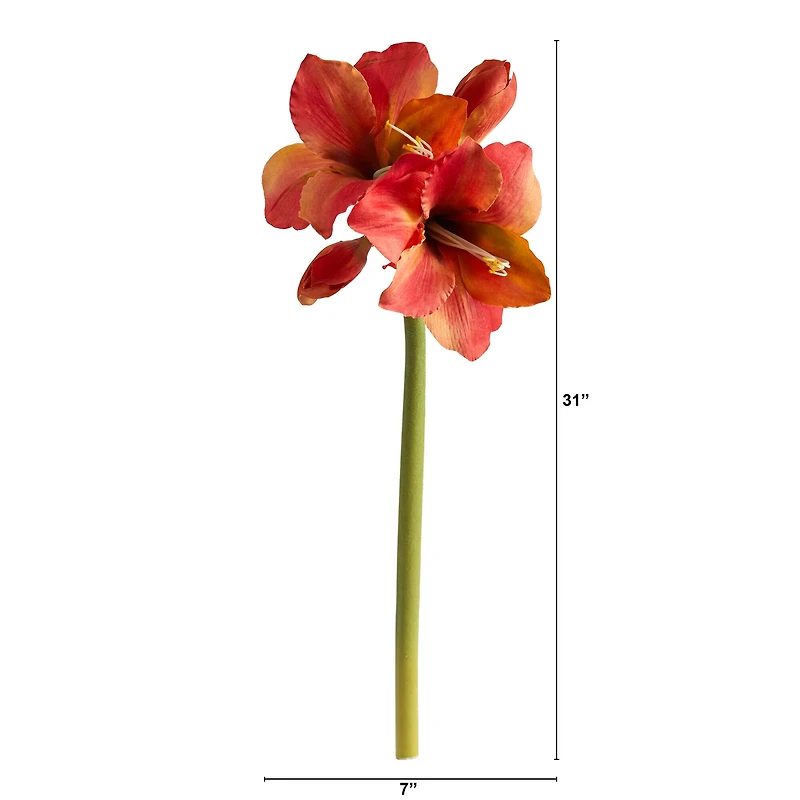 Amaryllis Artificial Flower Stem