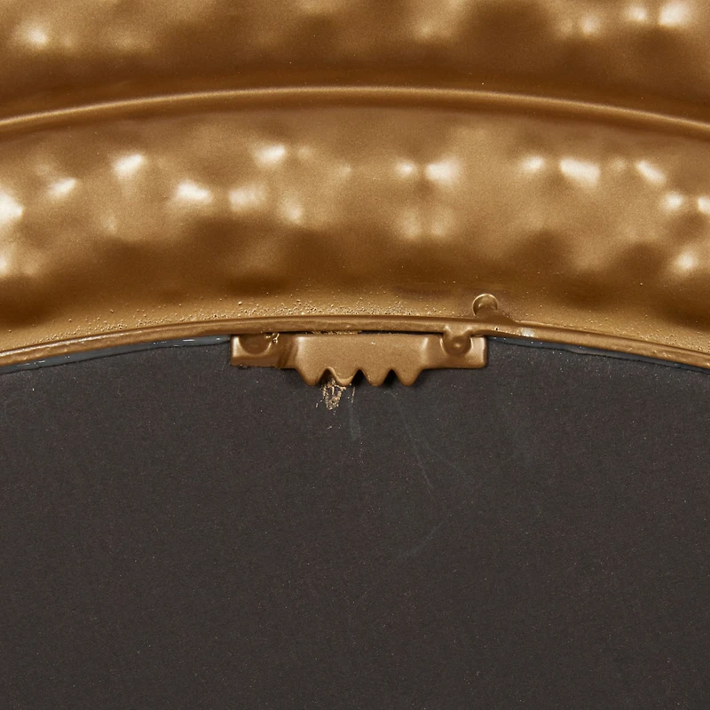 39" Gold Glam Metal Wall Mirror