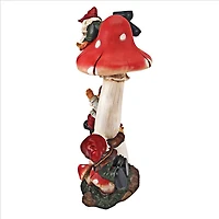 Design Toscano 18" Mushroom Madness Garden Gnome Statue