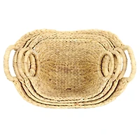 CosmoLiving by Cosmopolitan Brown Seagrass Contemporary Storage Basket Set