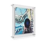 Wexel Art 12" x 12'' Acrylic Floating Frame for Album Covers with Silver Hardware