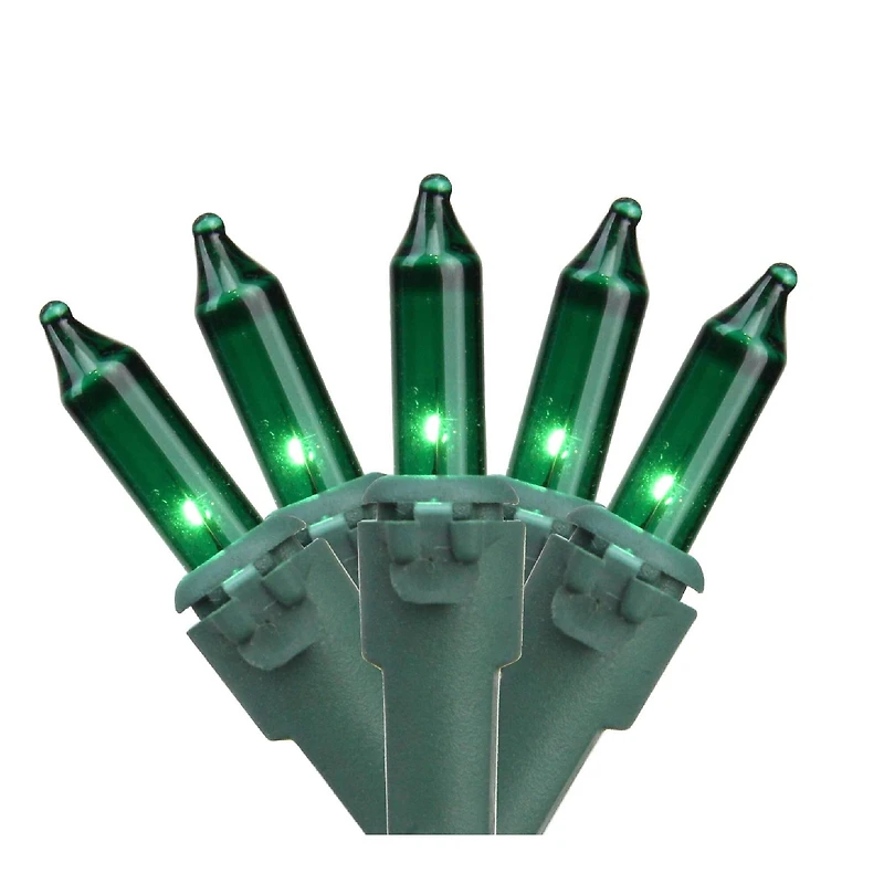 100 ct. Green Mini Commercial Grade Mini String Lights