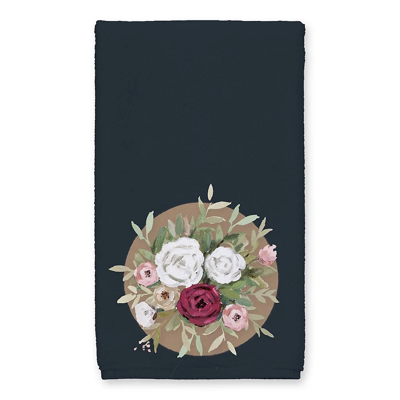 Florals on Navy 16" x 25" Towel Set