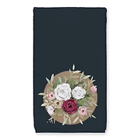 Florals on Navy 16" x 25" Towel Set