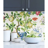 Wallpops Bloom Shantung Garden Scalamandre Self Adhesive Wallpaper