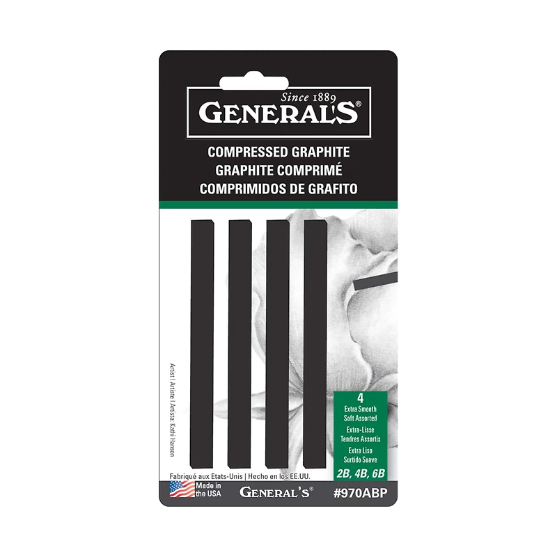 General's® Compressed Graphite Stick Set, 4ct.