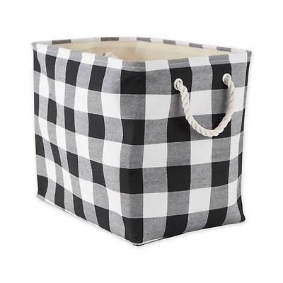 DII® Large Rectangle /Black Buffalo Check Polyester Bin