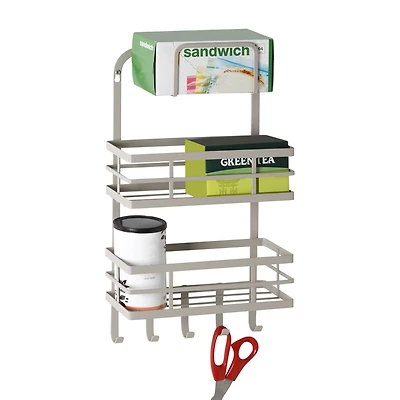 Honey Can Do Gray 3-Shelf Kitchen Wall Storage