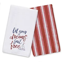 Let Your Dreams Sail Free Tea Towel Set
