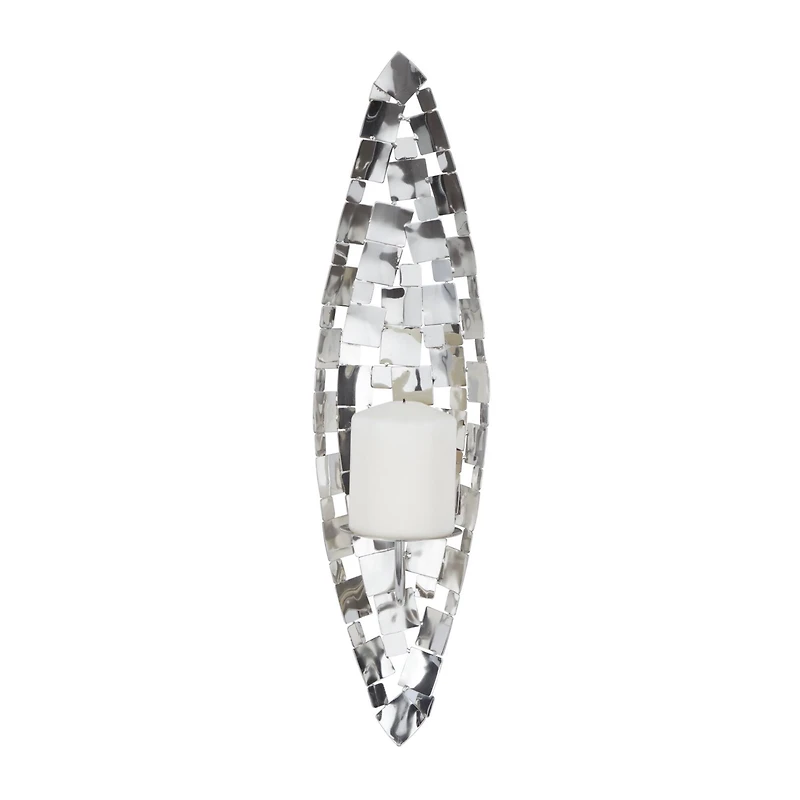 20" Silver Contemporary Wall Sconce
