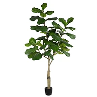6ft. Potted Artificial Fiddle Tree