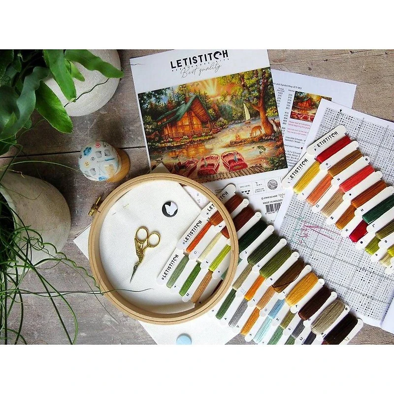 Alisa The Church Near The Pond Cross Stitch Kit