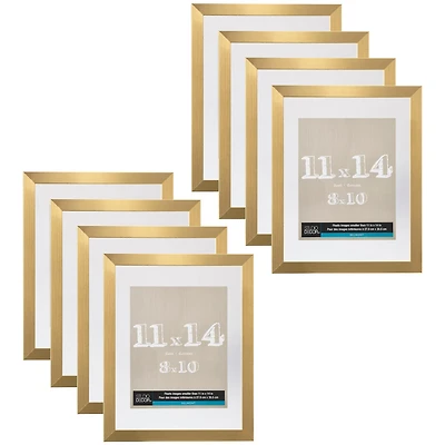 8 Pack: Gold Metallic 11" x 14" Float Frame, Belmont by Studio Décor®