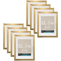8 Pack: Gold Metallic 11" x 14" Float Frame, Belmont by Studio Décor®