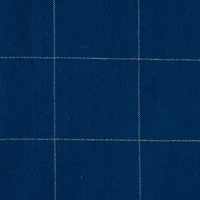 Blue Metallic Windowpane Tablecloth 52" x 52"