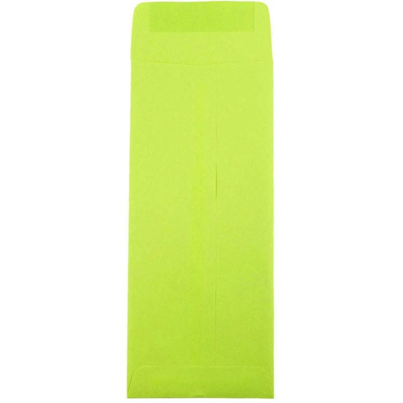 JAM Paper 4.75" x 11" Ultra Lime Green Policy Business Envelopes
