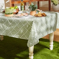 Artichoke Grid Vinyl Tablecloth 60" x 102"