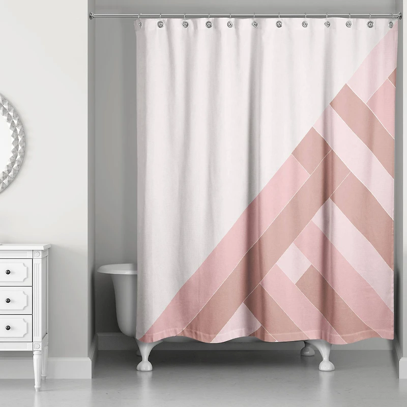Rectangle Lines 71" x 74" Shower Curtain