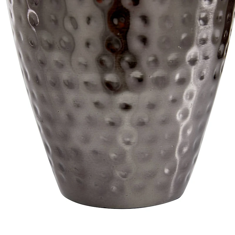 Metal Modern Round Decorative Jar Set with Silver Handles