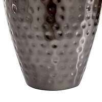 Metal Modern Round Decorative Jar Set with Silver Handles