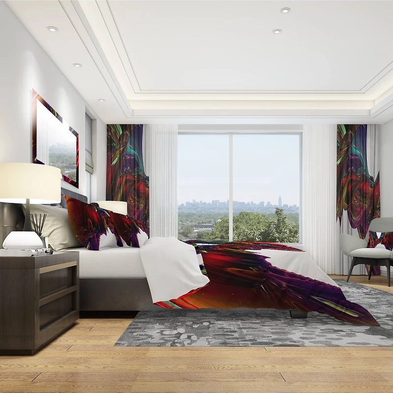 Designart 'Into The Center' Modern & Contemporary Bedding Set