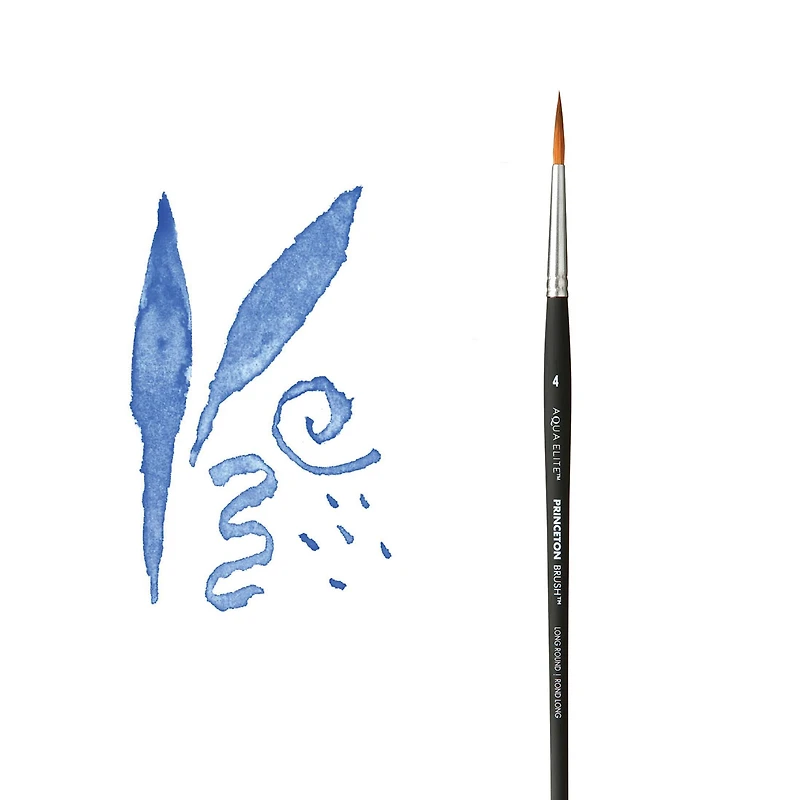Princeton™ Aqua Elite™ Synthetic Long Round Watercolor Brush