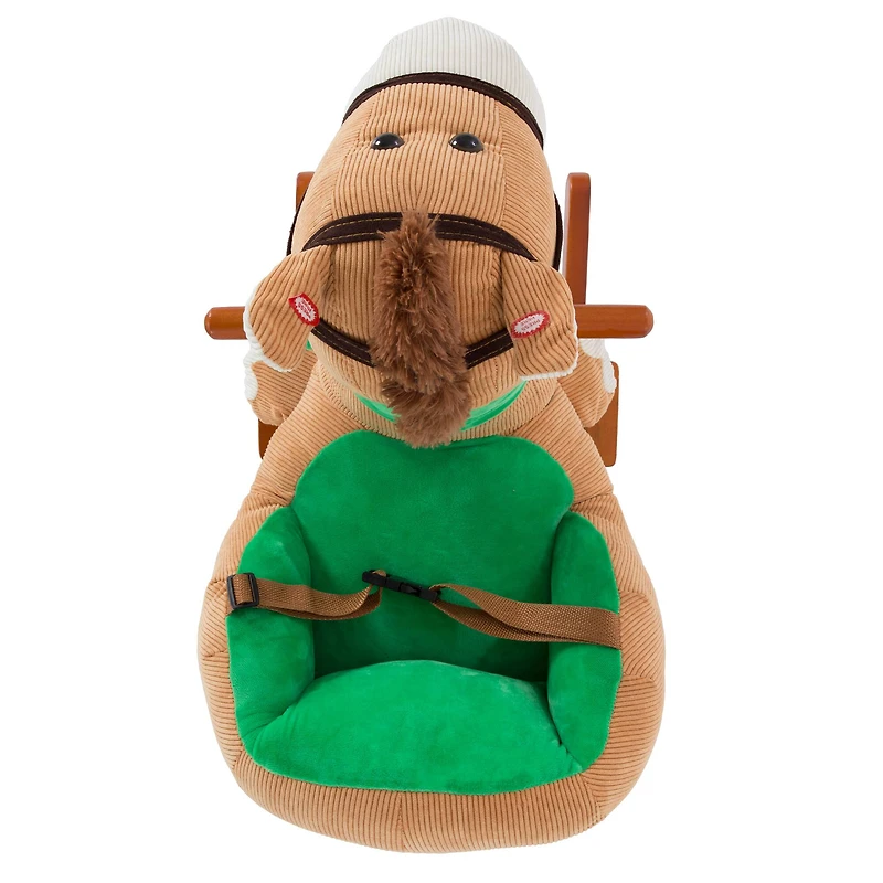 Toy Time Plush Rocking Horse Ride-On with Seat