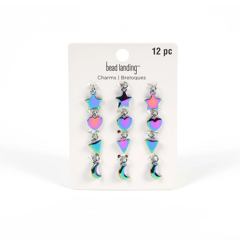 Oil Slick Shapes Charm Set by Bead Landing™