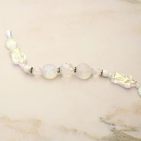 Angel White Iridescent Czech Glass Bead Mix by Bead Landing™
