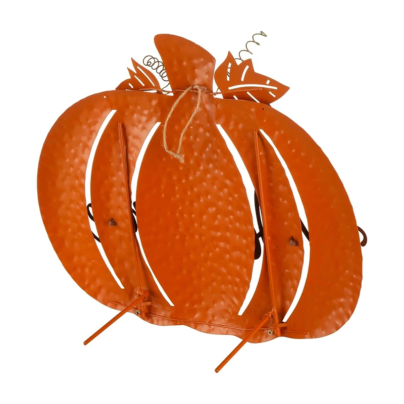 Glitzhome® Metal Welcome Pumpkin Yard Stake