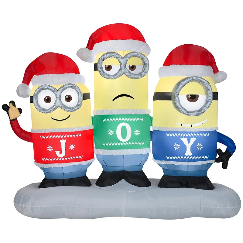 5ft. Airblown® Inflatable Christmas Minion Joy Collection Scene