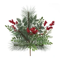 19" Red Berry, Pine & Cedar Deluxe Bush by Ashland®