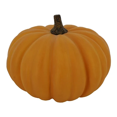 9.5" Flat Orange Decorative Pumpkin by Ashland®