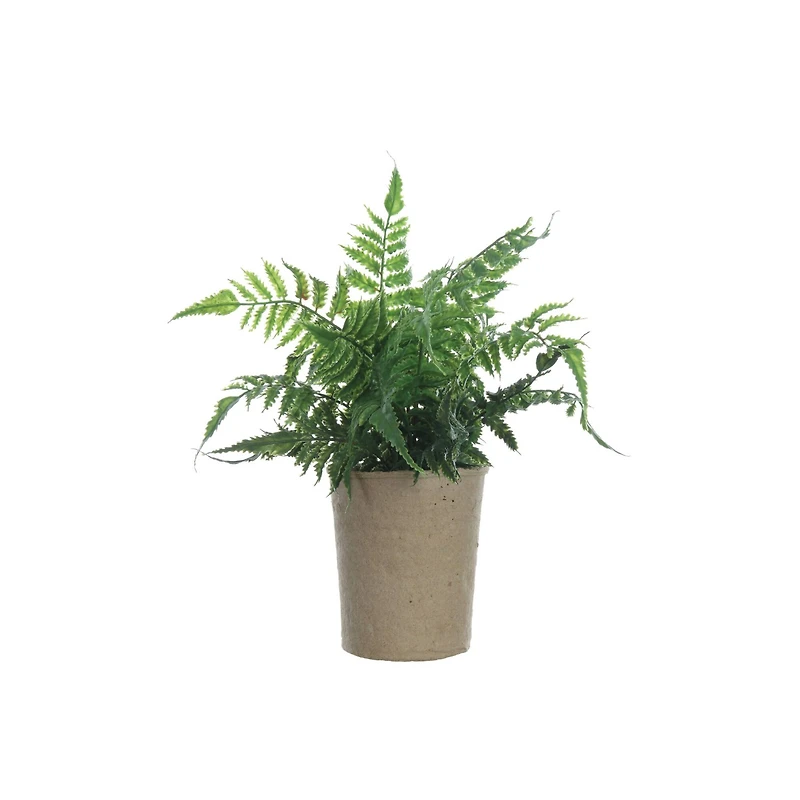 Hello Honey® 13.5" Faux Fern in Paper Pot