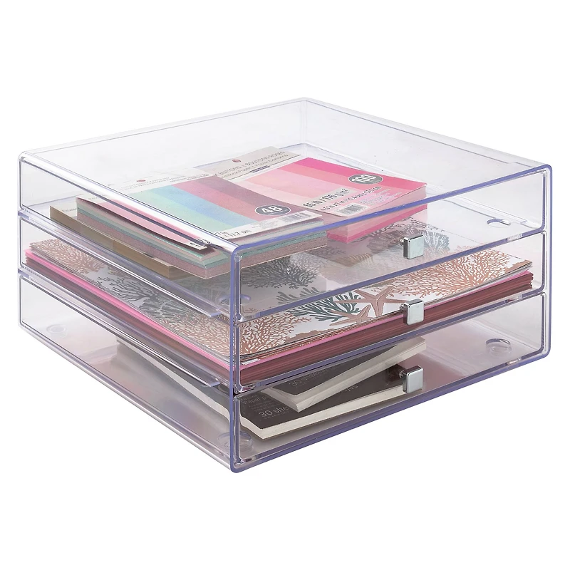 Clear 3-Drawer Organizer by Simply Tidy™