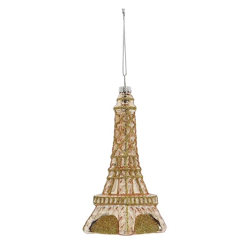 5.5" Eiffel Tower Glass Ornament by Ashland®