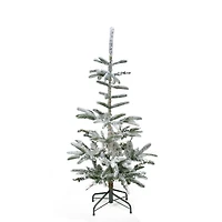 4.5ft. Unlit Nordmann Fir Flocked Artificial Christmas Tree