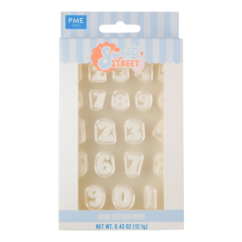 PME Cake Sweet Street™ Numbers Icing Decorations