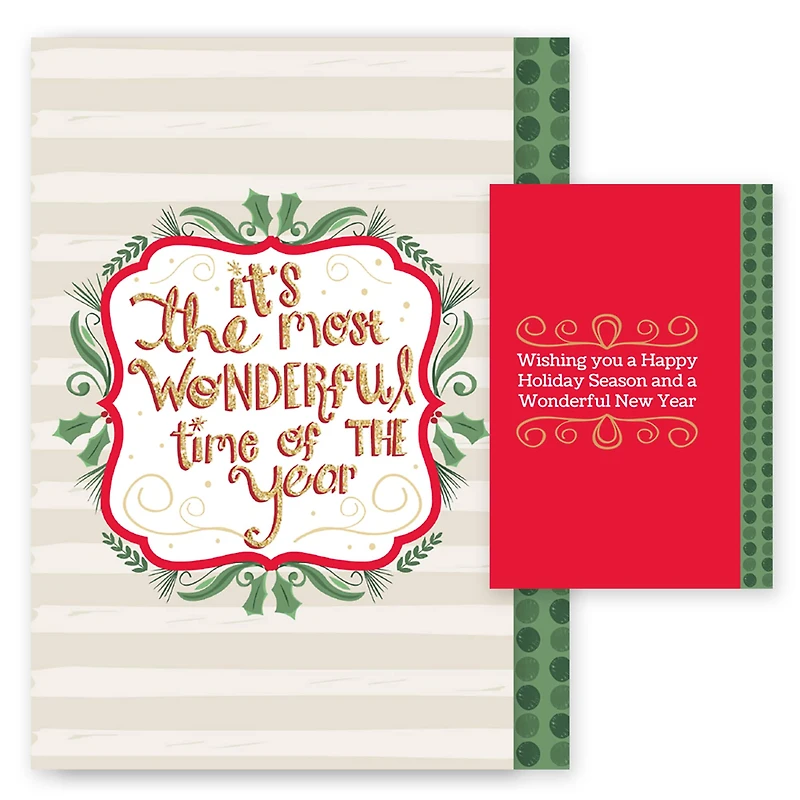 Hortense B. Hewitt Co. Sparkle Holiday Cards