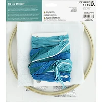 Leisure Arts® 8" Blue Mandala Embroidery Kit