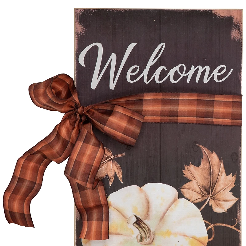 3ft. Welcome Autumn Fall Harvest Pumpkin Wall Sign