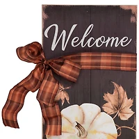 3ft. Welcome Autumn Fall Harvest Pumpkin Wall Sign