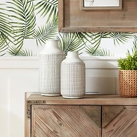 10" Gray Terracotta Vase