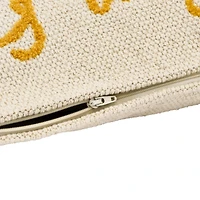 Hello Honey® Today Is A Gift Embroidered Cotton Lumbar Pillow