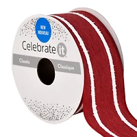 1.5" x 3yd. Wired Striped Ribbon by Celebrate It®